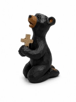 Bear Praying with Cross