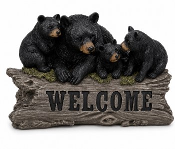 Bears on Welcome Log