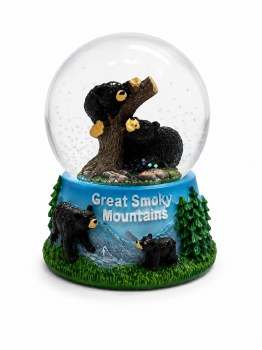 Snowglobe GSM Bear in Trees