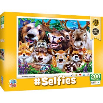 Woodland Wackiness Selfie - 200 Piece Puzzle