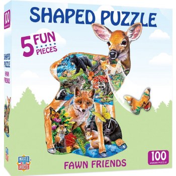 Fawn Friends - 100 Piece Shaped Puzzle
