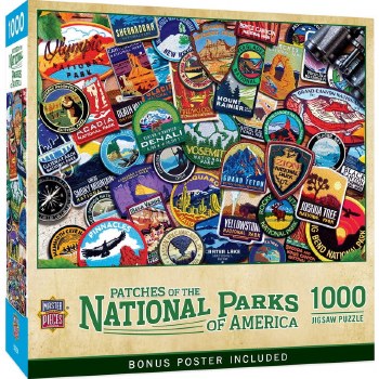 National Park Patches - 1000 Piece Puzzle
