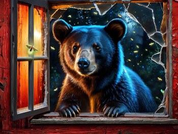 Bear and Fireflies - 500 Pieces