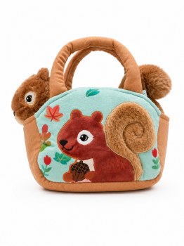 Carrier with Squirrel Plush