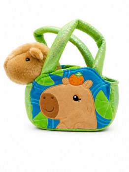 Carrier with Capybara Plush