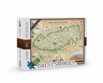 Great Smokies Map Puzzle 1000 Pieces