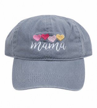 Mama with Embroidered Hearts