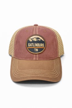 Trucker Cap - Gatlinburg Patch - Brown Java