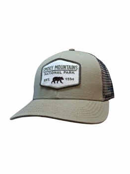 Khaki Sage Camo Mesh -Bear Patch