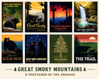 Great Smoky Mountains Postcards - 8 Pack