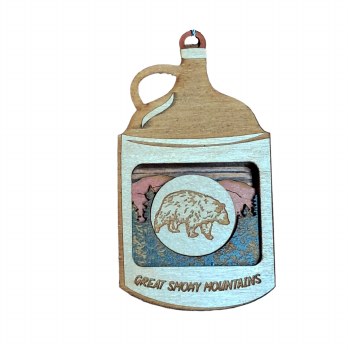 Tim Weberding Ornament- Moonshine Jug Bear