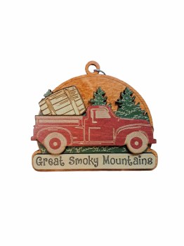 Tim Weberding Ornament- Barrel & Truck