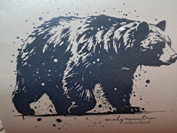 Paint Bucket Bear- Grey