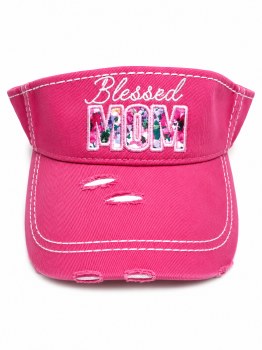 Visor Blessed Mom - Pink