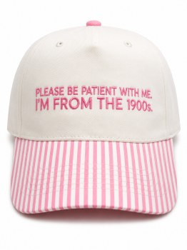 Please Be Patient 1900s - Tan and Pink