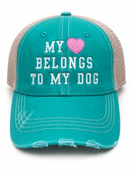 My Heart Belongs To My Dog - Teal