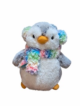 Pom Pom Rainbow Muffs Penguin- Medium