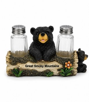 Salt & Pepper Shaker - Bears in Log