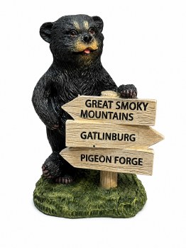 Bear with Direction Signs