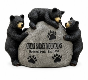 Three Bears Hugging Rock