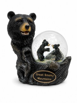 Snowglobe GSM Medallion Bear Cubs
