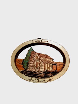 Tim Weberding Ornament- Cades Cove/John Oliver Cabin