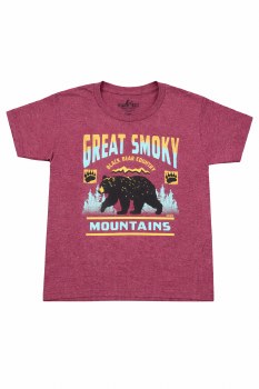 Additional picture of Rubber Stamp Black Bear - Maroon - XS