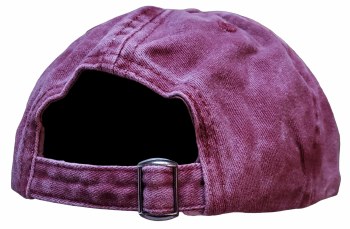 Additional picture of Leather Patch Bigfoot Hat- Maroon Wash