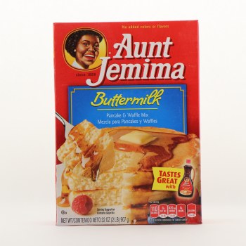 Aunt jemima buttermilk pancake&waffle Mix 32oz Box (030000053201)