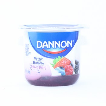 Danone Fruit on the bottom low fat mixed berry yogurt (036632001160)