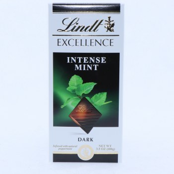 Lindt Excellence intense mint bar 3.5oz (037466030890)