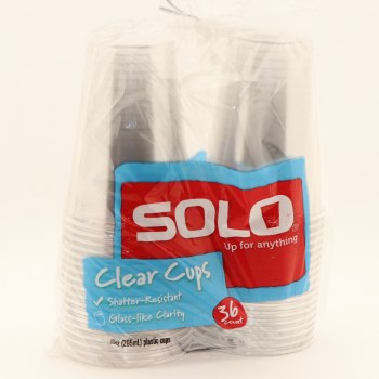Solo Clear Plastic Cups
