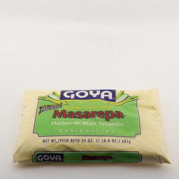 Goya enriched Yellow corn meal Yellow corn meal enriched with thiamine (thiamine mononitrate), niacin, iron (ferric orthophosph (041331050784)