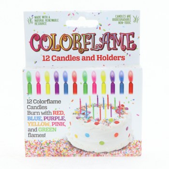 Colorflame Birthday Candle