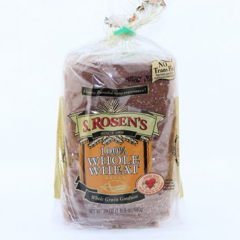 S Rosens 100% Ww Bread