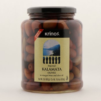 Krinos Kalamata Olives 2lb. - HarvesTime Foods