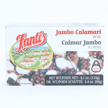 Fantis Jumbo Calamari In Oil