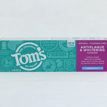 Toms Antiplaque Toothpaste