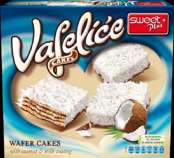 Vafelice Wafer Cakes Coconut