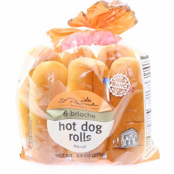 St Pierre Brioche Hot Dog Roll