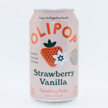 Olipop Strawvan Tonic Wat