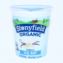 Stonyfield Ff Yogurt F Vanila