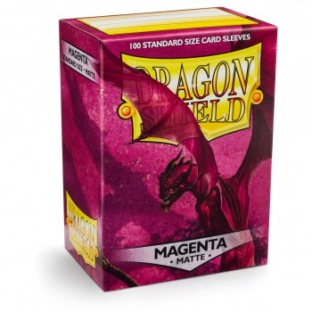 Dragon Shield Matte Magenta Standard Size Sleeves (100)