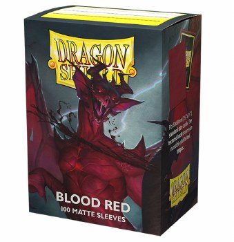 Dragon Shield Blood Red Matte Standard Sleeves (100)