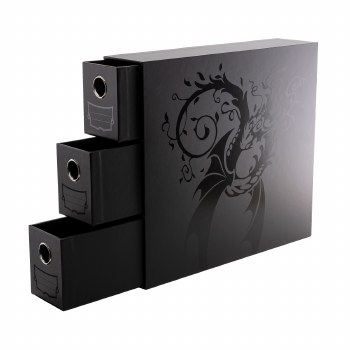 Dragon Shield Fortress 3-Card Drawers Vertical Black