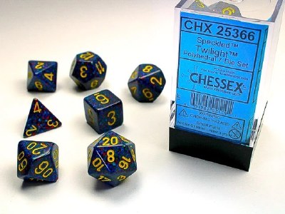 Chessex Speckled Polyhedral 7-Die Set Twilight