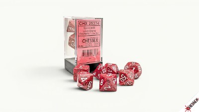 Chessex Speckled Polyhedral 7-Die Set Lava Stone