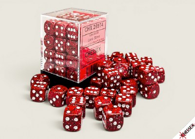 Chessex Speckled Lava Stone 12mm d6 Dice Block (36)