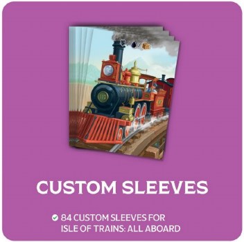 Isle of Trains All Aboard Deluxe Kickstarter Sleeves (84)