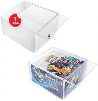 Evoretro Acrylic Display Case for Booster Boxes with Sliding Lid